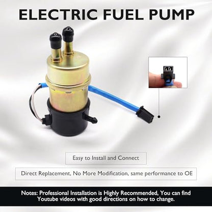 16710-MBA-612 Electric Fuel Pump 12 V Compatible with Honda VT750C - size: 16710-MBA-612