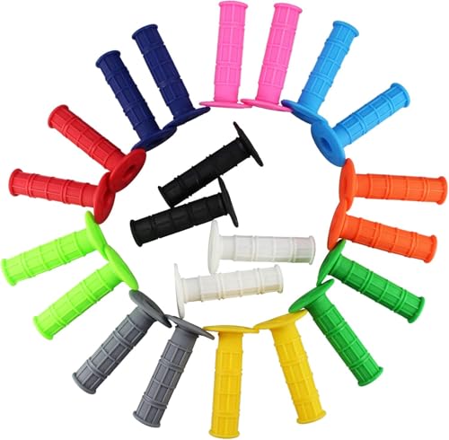 22mm 7/8" Motorcycle Rubber Handlebar Grips for 50cc-125cc Dirt Bike ATV Moto Pit Bike CRF50 XR50 KLX250 SSR125 CRF150F CRF230F CRF250F CRF450F TTR110 TTR125 YFZ RMZ KXF Parts 1Pair - color: Blue