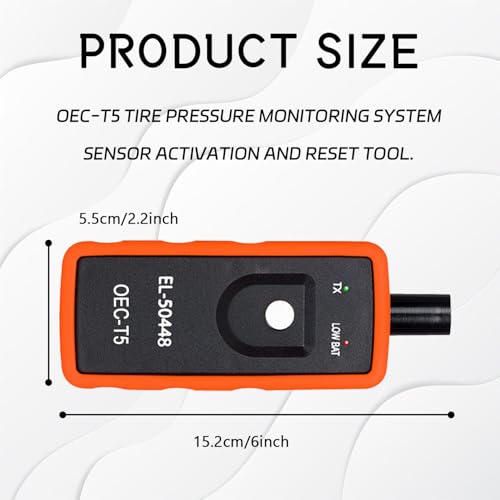 TPMS Relearn Tool TPMS Reset Programming Tool EL-50448 for GM Tire Sensor, Tire Pressure Monitoring System Relearn Tools, Tires Pressure Monitor Sensor Programming Training Activation Reset Tools
