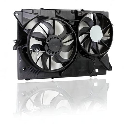 Dual Radiator and Condenser Fan Assembly - Cooling Direct Compatible/Replacement for FO3115202 13-15 Ford Explorer 2.0L/3.5L Without Turbo, 13-19 Flex 3.5L MKT 3.5L Turbo / 3.7L