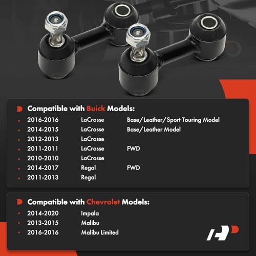 A-Premium 2-Pack Rear Sway Bar Link Stabilizer Bar Link - Smooth Driving