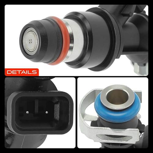 A-Premium 8-Pack 4 Holes Fuel Injectors Compatible with Chevrolet, GMC