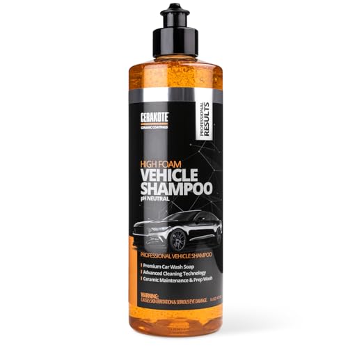 CERAKOTE® High Foam Vehicle Shampoo, pH Neutral Car Wash Soap, 16 oz - size: 16 Fl Oz (Pack of 1)
