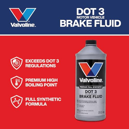 Valvoline DOT 3 Synthetic Brake Fluid, 32 oz - size: 32 fl oz