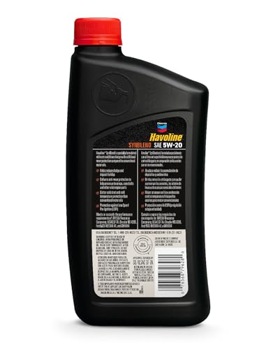 HAVOLINE 5W-20 Motor Oil - 1 qt. (223393720) - size: 1 Quart (Pack of 1), style: 5W-20