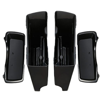 Green-L ABS 5" Stretched Saddlebag Fit for Harley Touring 1993-2013 - color: Unpainted black