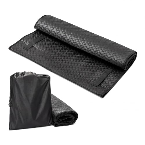Mechanic Creeper Mat, 60 x 28 Inch Foldable Under Car Work Mat with Carry Bag, Low-Profile Design for Garage Repairs and Vehicle Maintenance