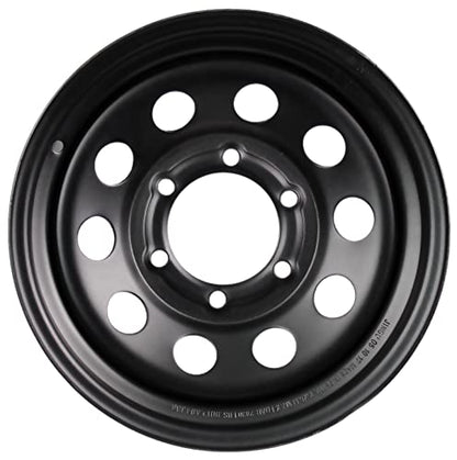 eCustomrim 2-Pack Trailer Wheel 15X6 15 Inch 6 Lug On 5.5 Black Modular Rim