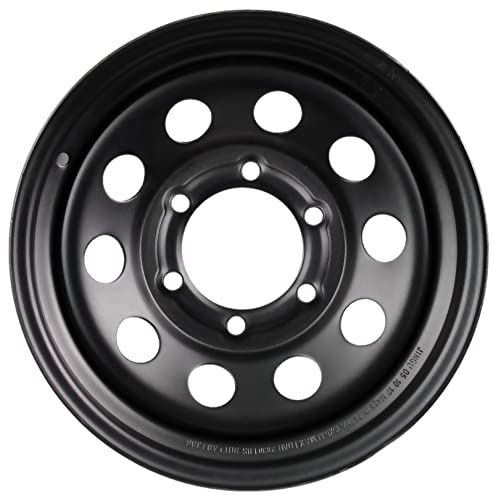eCustomrim 2-Pack Trailer Wheel 15X6 15 Inch 6 Lug On 5.5 Black Modular Rim
