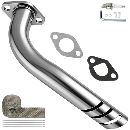 Universal Exhaust Pipe Replacement for Predator 212 79cc Engine - style: Silver