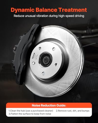VEVOR Front and Rear Brake Kit Compatible with 2013 Nissan Altima (Base, SL, SV & S Sedan), 2014-2018 Nissan Altima, 2019-2023 Nissan Altima (with Manual Parking Brake), Hollow Structure Front Rotors - size: S-31464 + S-31312