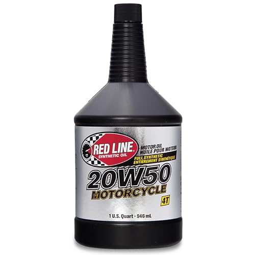 Red Line 42504 20W50 Motorcycle Oil Synthetic - Quart - size: Quart