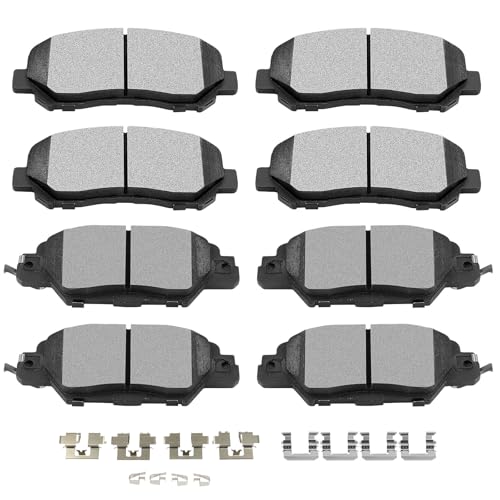 SCITOO Front Rear Disc Brake Pad Set 8PCS w/Hardware Fit For Mazda For CX-5 - size: Front-D1623 & Rear-D1846