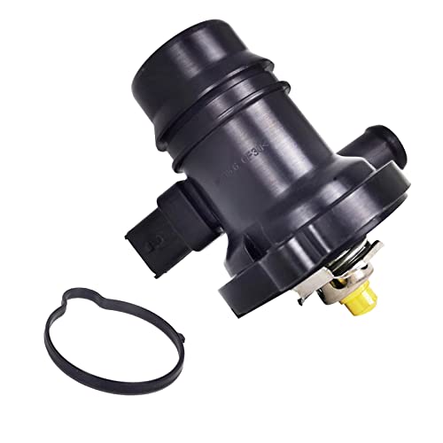 Engine Coolant Thermostat Housing Assembly, Compatible with Buick Encore 2013-2020 Chevy Cruze 2011-2016 OE 55579010 25200455 131-180 - color: Black-New
