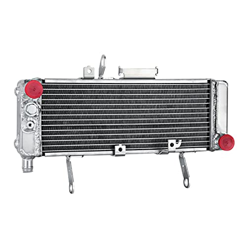 Radiator for 2003-2008 Suzuki SV650 SV650A SV650S K3 K4, 1 Row Full Aluminium Motorcycle Cooling Racing Radiator - color: All Aluminium