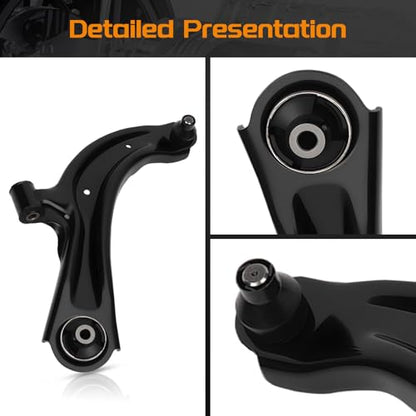 BRTEC Front Lower Control Arms Compatible with Nissan Sentra 2013-2019, NV200 2013-2020; Chevy City Express 2015 2016 2017 2018