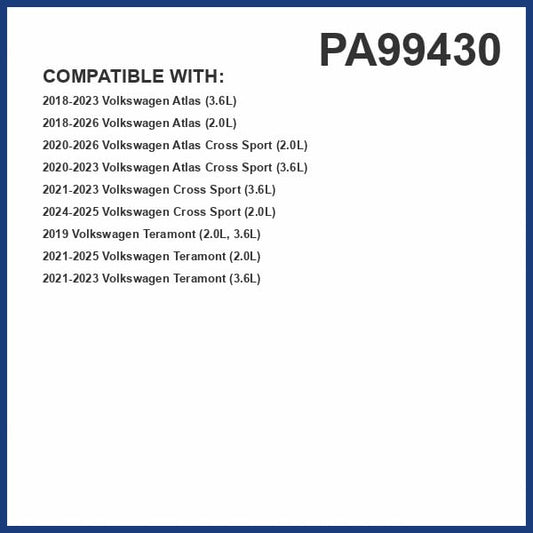 PG PA99430 Engine Air Filter | Fits 2018-2023 Volkswagen Atlas 3.6L; 2018-2026 Atlas 2.0L; 2020-2026 Atlas Cross Sport 2.0L; 2020-2023 Atlas Cross Sport 3.6L - size: Premium Guard