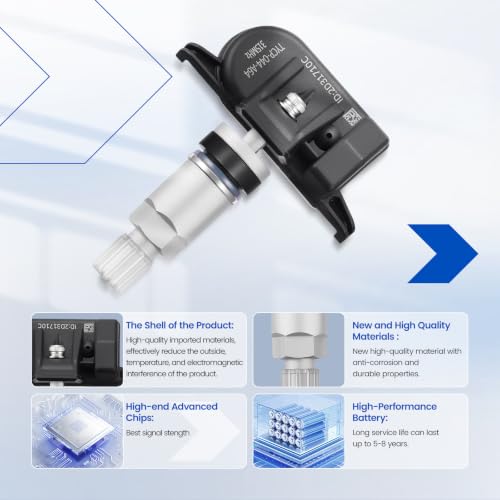 315Mhz TPMS Sensor 8C2Z1A189A Pre-Programmed Tire Pressure Sensor 4PCS - size: 8C2Z-1A189-A