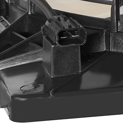 HO3113143 Factory Style Radiator Cooling A/C Condenser Fan Assembly Compatible with Honda Odyssey 3.5L 2018-2022, 12V, Black