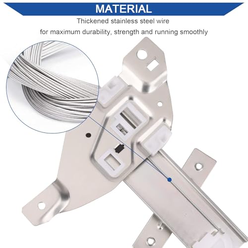 Obaee Front Left Driver Side Power Window Lift Regulator with Motor Assembly Compatible with Chevy Impala 2006-2013 & Chevrolet Impala Limited 2014-2015 Replace OE 748-172 - size: Front Left Driver Side