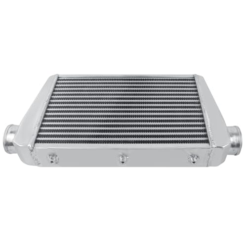 Universal Intercooler 24''x13''x3.3" Front Mount Intercooler 3'' Inlet and Outlet Aluminum Turbo Intercooler Direct Replacement for Any Turbo Charger system - size: 24''x13''x3.3" 3''