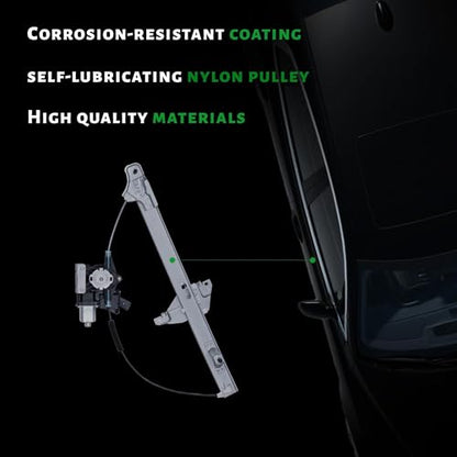 Front Passenger Side Power Window Regulator with Motor - size: 751-711