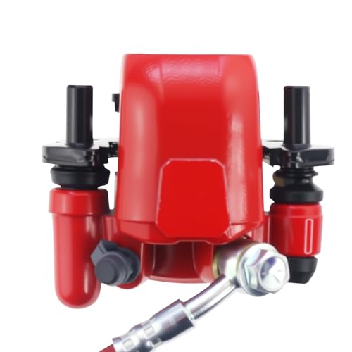 PRO BAT Rear Brake Master Cylinder Caliper With Brake Pad Assembly - color: Red