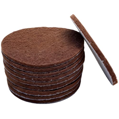10 Pack 6 Inch 120 Grit Multipurpose Brown Scrubber Scouring Pads Flocking Scuff Pads -Hoop and Loop Scuff Pads Conditioning Discs Polishing Pad for Furniture Automotive Cleaning, Rust Removal - style: 120 Grit