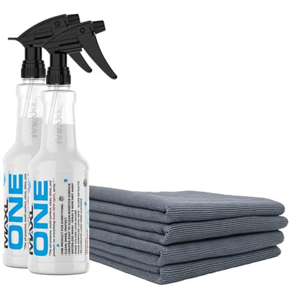 MAXL MAXLONE™ Car Spray with Triphene® All Purpose Waterless Detailer 2 Kit - style: 2 Bottles + 4 Towels