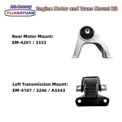 Yllhaoyuan Complete Set of 4 Motor Mounts for 2011-2019 Journey 3.6L AWD - size: 2011-2019 Dodge Journey 3.6L