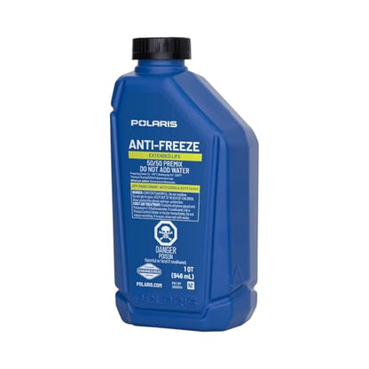Polaris 1 Qt Antifreeze Coolant 50/50 Premix for Snowmobile - 2880514 - size: 1 Quart