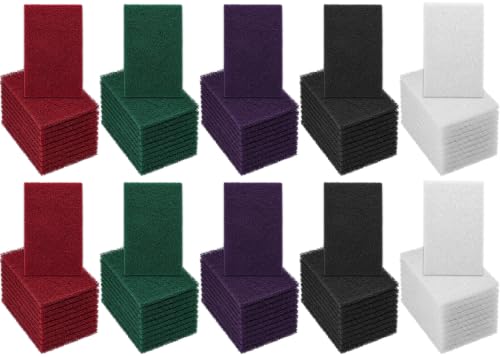 50 Pack Multicolor Fine Scuff Pads 6 X 9 in Abrasive Sanding Pad - color: Multicolor