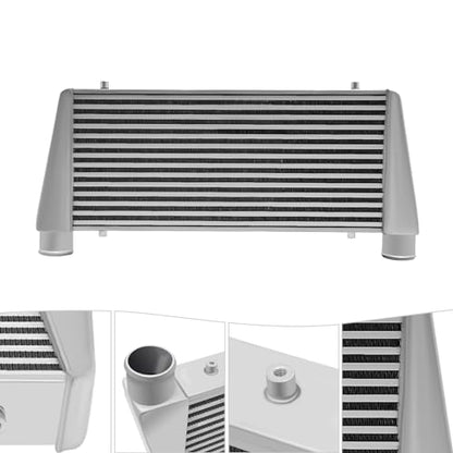 2.50 Inch Inlet/Outlet Diameter, Universal Aluminum Intercooler 29.5 * 13.25 * 2.75inch, Turbo Front Mount Universal Aluminum Intercooler Cooling Kit - size: 29.5x13.25x2.75