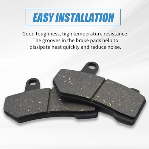 Front and Rear Brake Pads Replacement for Harley Road Glide 2008-2021, for FLHX Street Glide 2008-2022, for Road King 2008-2022, for FLHTCU Ultra Classic Electra Glide 2008-2015