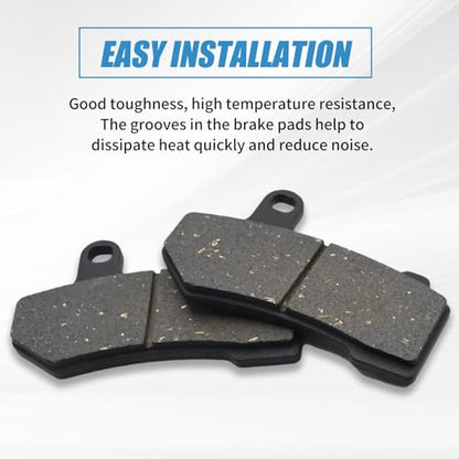 Front and Rear Brake Pads Replacement for Harley Road Glide 2008-2021, for FLHX Street Glide 2008-2022, for Road King 2008-2022, for FLHTCU Ultra Classic Electra Glide 2008-2015
