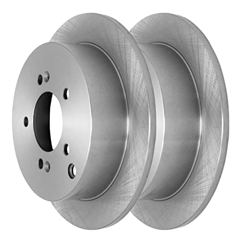 AutoShack Front Vented & Rear Solid Brake Rotors & Ceramic Pads