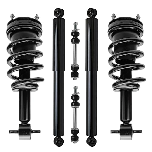 Detroit Axle - Struts Shocks Kit for 2007-2013 Chevrolet Silverado 1500 - size: 6AQS501742/ strut shock sway kit