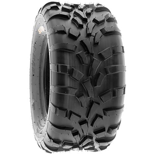 Pair of 2 SunF 25x11-12 AT-XC ATV/UTV Off-Road Tires, 6PR, Directional Knobby Tread | A010 - size: 25x11-12