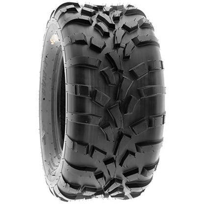 Pair of 2 SunF 25x11-12 AT-XC ATV/UTV Off-Road Tires, 6PR, Directional Knobby Tread | A010 - size: 25x11-12