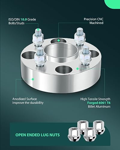 SCITOO 1.5 inch 4X4.5 Hubcentric Wheel Spacers 4x114.3mm to 4x114.3mm - color: Silver, size: 2pcs - 4x4.5 -12x1.25-1.5inch-66.1mm