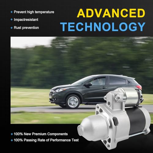 19169 New Starter Motor Replacement for Kawasaki FX730V FX691V FX600V FX651V FX541V FX481V, John Deere 636M 652R 648R Z445 Z920A WHP52A WH48A, 428000-6600 21163-0756 21163-0754 - color: 19169