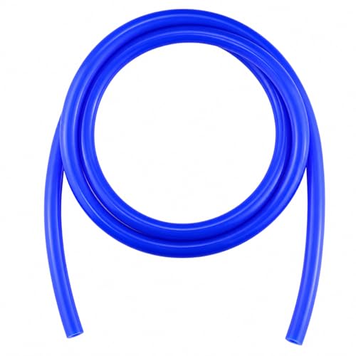 Ucreative 5FT ID 1/4" (6mm) OD 0.472" (12mm) Silicone Vacuum Hose Blue - color: Blue, size: 1/4" (6mm) - 5FT