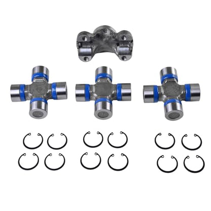 BestParts Front Driveshaft 3x Universal Joints with Spicers and CV Socket Rebuild Kit Compatible with Jeep Wrangler TJ Compatible with Cherokee XJ Replace 211355X 5-153X