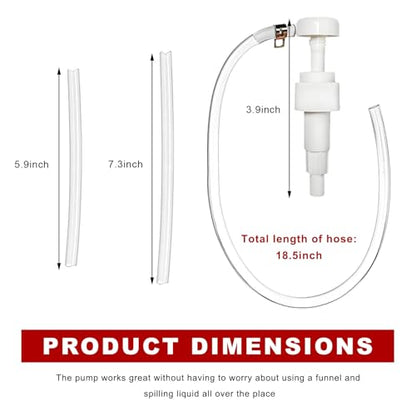 Sun Walker Fluid Pump for Quart Bottles, 4cc Per Stroke Manual Transmission Fluid Pump with Flexible Hose, Lower Unit Gear Oil Extractor Kit for Car Marine Boat, Car Accessories