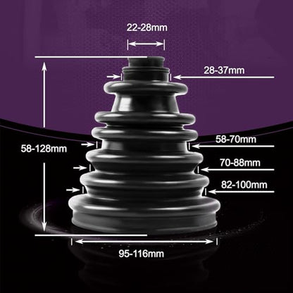 Universal CVS18 CV Axle Boot Repair Kit Silicone Rubber