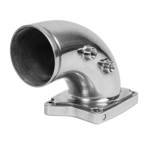 Turbo Air Intake Elbow Pipe Compatible with 03-07 F-250 F-350 F-450 - color: Silvery