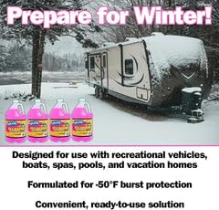 Splash RV/Marine Antifreeze, -50°F Freezing Point, 4 Pack, 4 Gallon