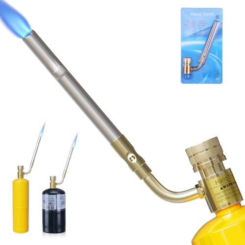 360° Swivel Propane Torch Head, Adjustable for Soldering and Brazing - color: Gold