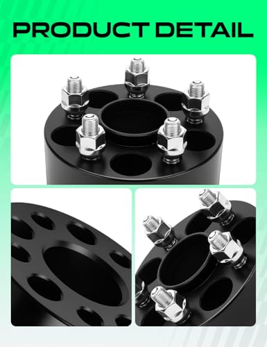 YHTAUTO 5x100 Hub Centric Wheel Spacers 2 Inch for Saab, Subaru, Toyota - size: 2 Inch Thickness, style: 4 PCS
