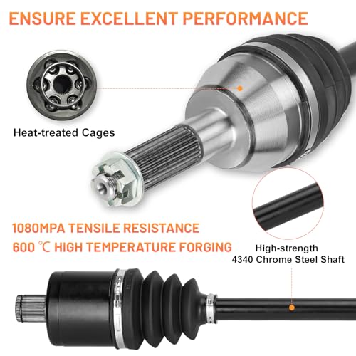 Rear Left/Right CV Axle Shafts for Polaris Ranger 4x4 400 2010-2014, Ranger 800 Mid-Size EFI EPS 2013 2014, Ranger EV 2010-2020, Ranger EV Li-Ion 16-18, Drive Half Shaft for 1332692- Fit 72' - size: 1 pcs - rear left or right